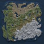 Thumbnail Rust Map: Procedural Map, Size: 4500, Seed: 990791839, 15 Monuments