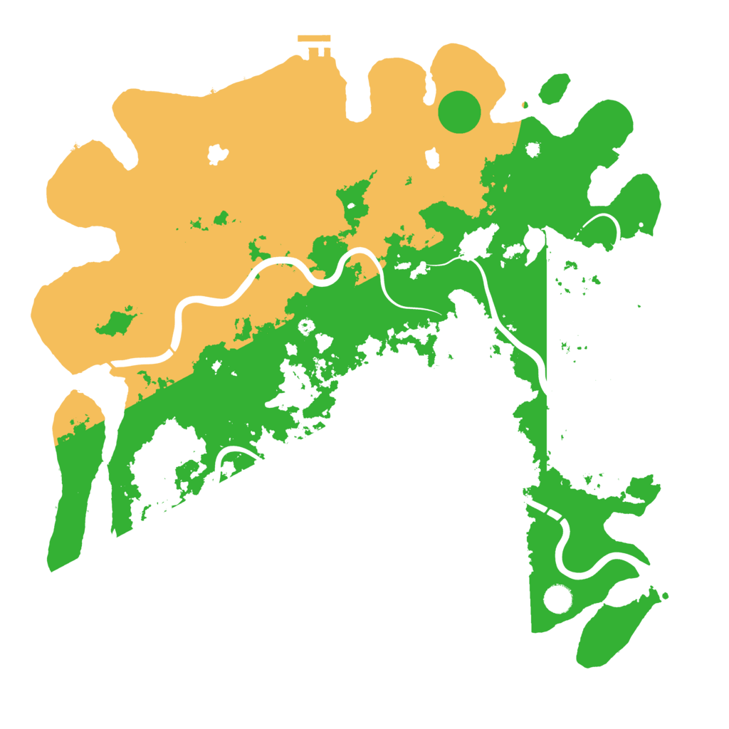 Biome Rust Map: Procedural Map, Size: 4500, Seed: 2106209252