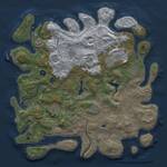 Thumbnail Rust Map: Procedural Map, Size: 4250, Seed: 17564, 14 Monuments
