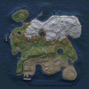Thumbnail Rust Map: Procedural Map, Size: 2500, Seed: 2010144280, 6 Monuments