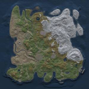 Thumbnail Rust Map: Procedural Map, Size: 3750, Seed: 414638731, 15 Monuments