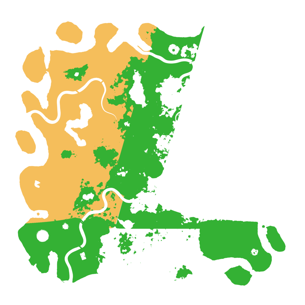 Biome Rust Map: Procedural Map, Size: 4500, Seed: 600277157