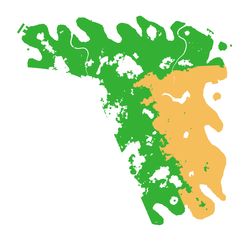 Biome Rust Map: Procedural Map, Size: 4500, Seed: 531921685