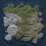Thumbnail Rust Map: Procedural Map, Size: 3750, Seed: 849362472, 15 Monuments