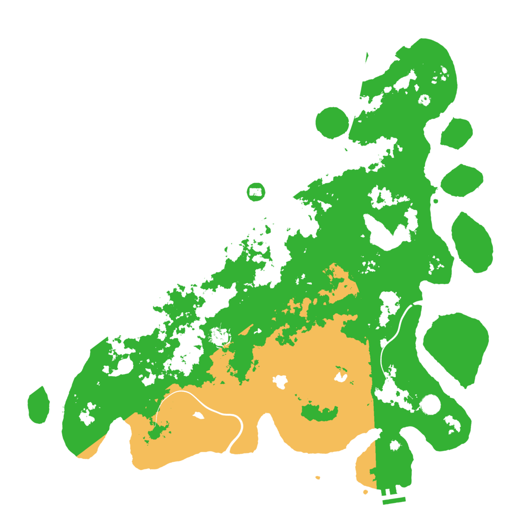 Biome Rust Map: Procedural Map, Size: 4500, Seed: 789101112