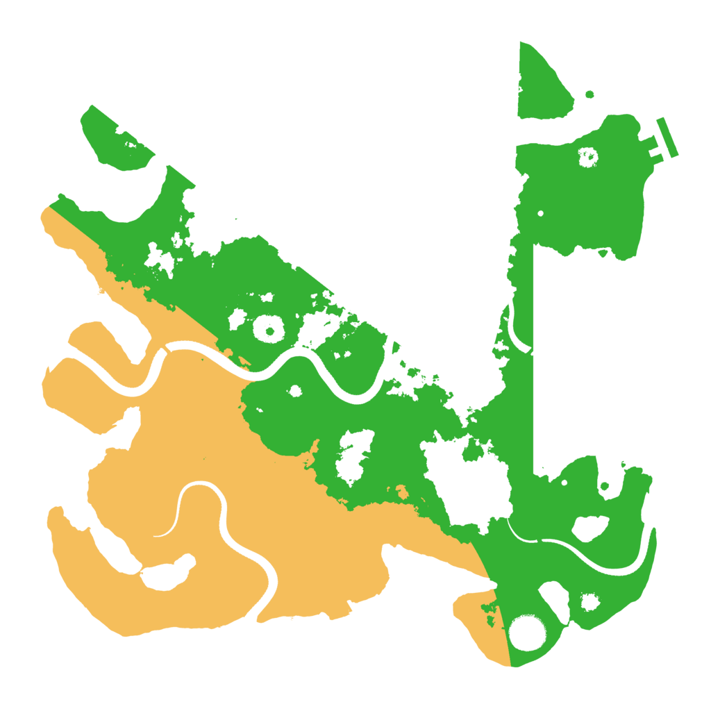 Biome Rust Map: Procedural Map, Size: 3500, Seed: 647478745