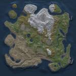 Thumbnail Rust Map: Procedural Map, Size: 3500, Seed: 647478745, 14 Monuments