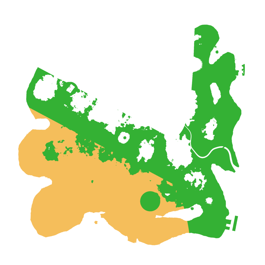 Biome Rust Map: Procedural Map, Size: 3500, Seed: 455715369