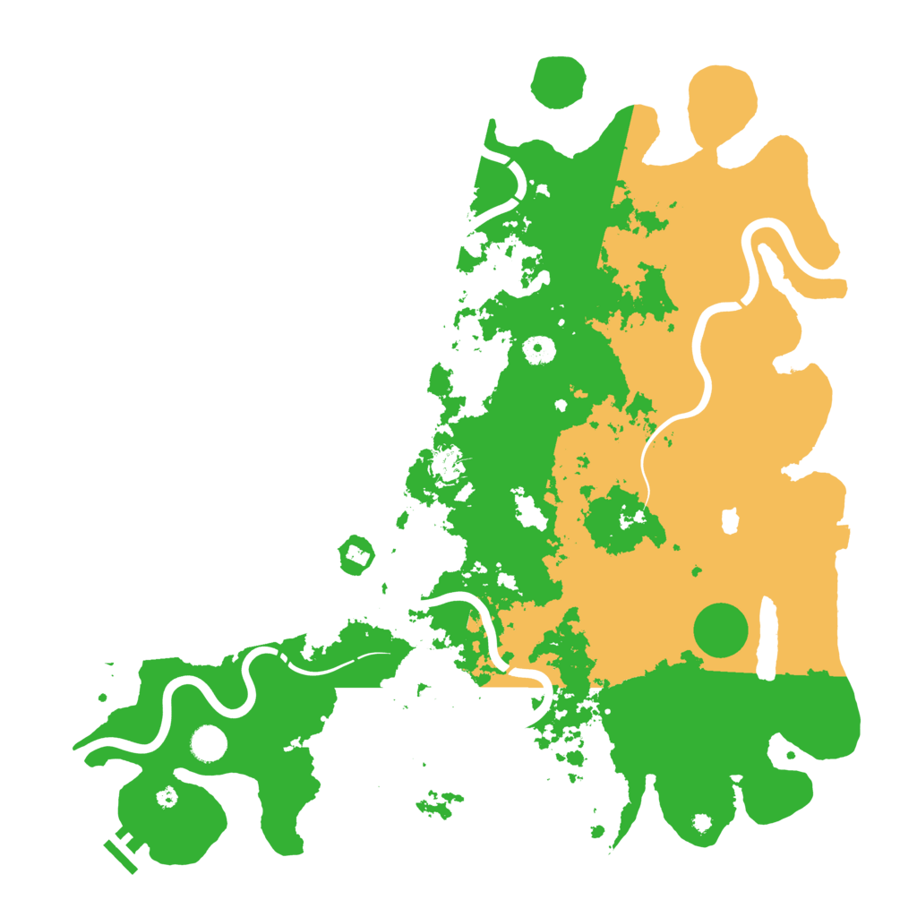 Biome Rust Map: Procedural Map, Size: 4440, Seed: 366346