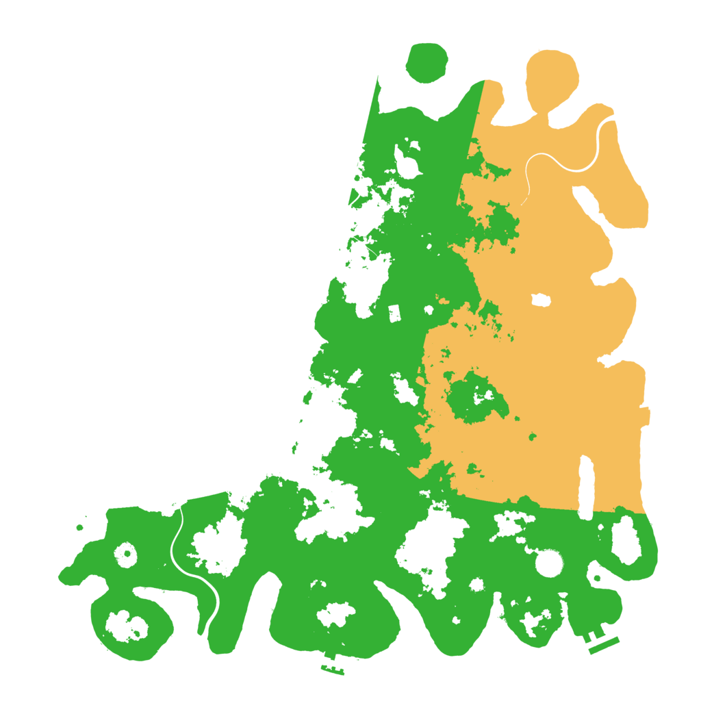 Biome Rust Map: Procedural Map, Size: 4440, Seed: 366346