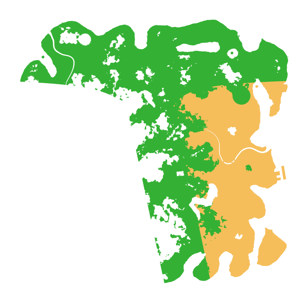 Biome Rust Map: Procedural Map, Size: 4500, Seed: 1229530758