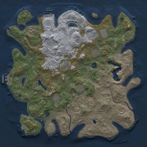 Thumbnail Rust Map: Procedural Map, Size: 4250, Seed: 765754413, 17 Monuments