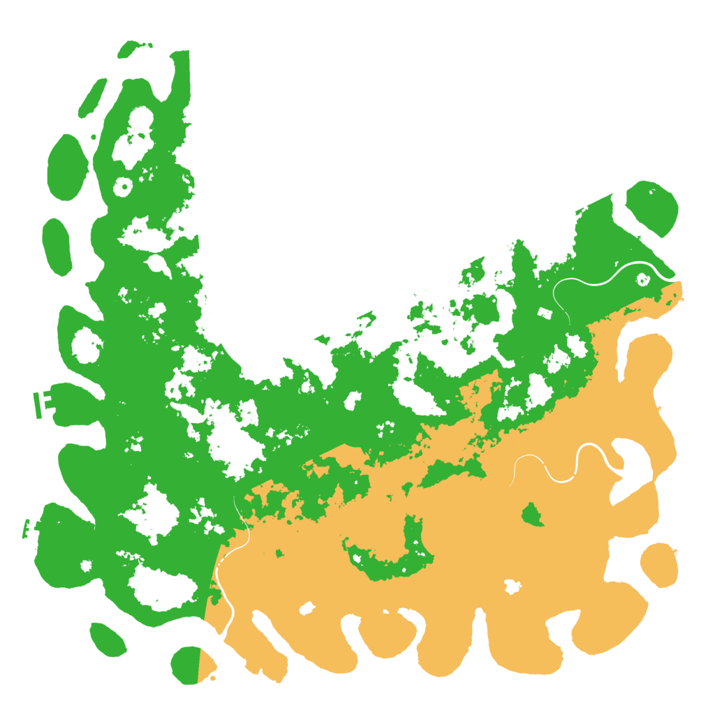 Biome Rust Map: Procedural Map, Size: 5500, Seed: 1197308427
