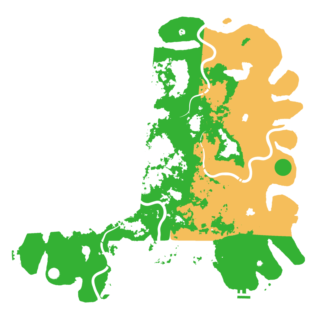Biome Rust Map: Procedural Map, Size: 5000, Seed: 250403