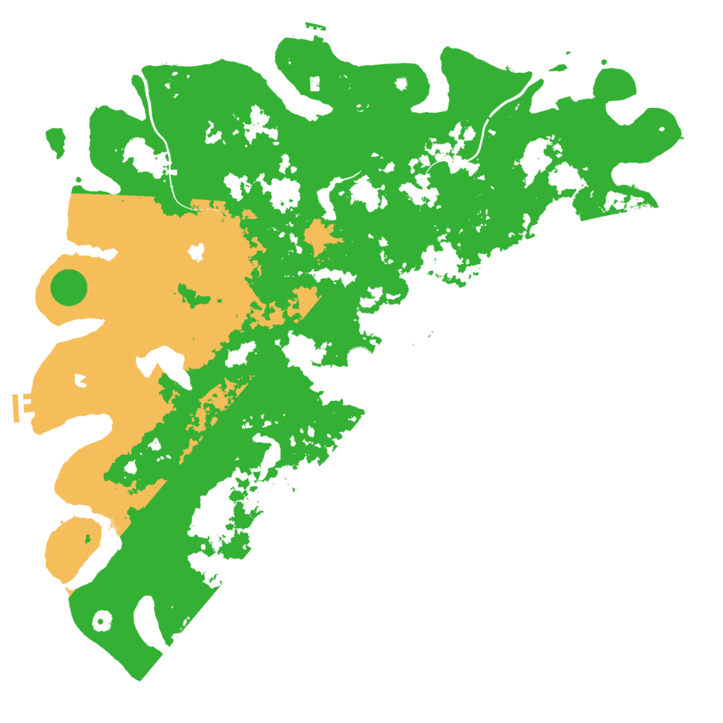 Biome Rust Map: Procedural Map, Size: 5200, Seed: 944066534