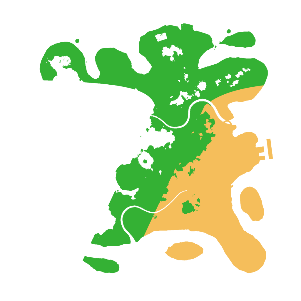 Biome Rust Map: Procedural Map, Size: 3000, Seed: 116524732