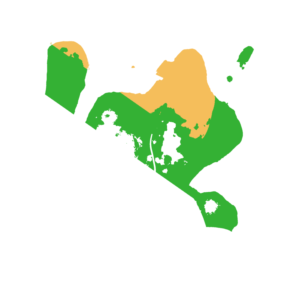 Biome Rust Map: Procedural Map, Size: 2000, Seed: 1129885413