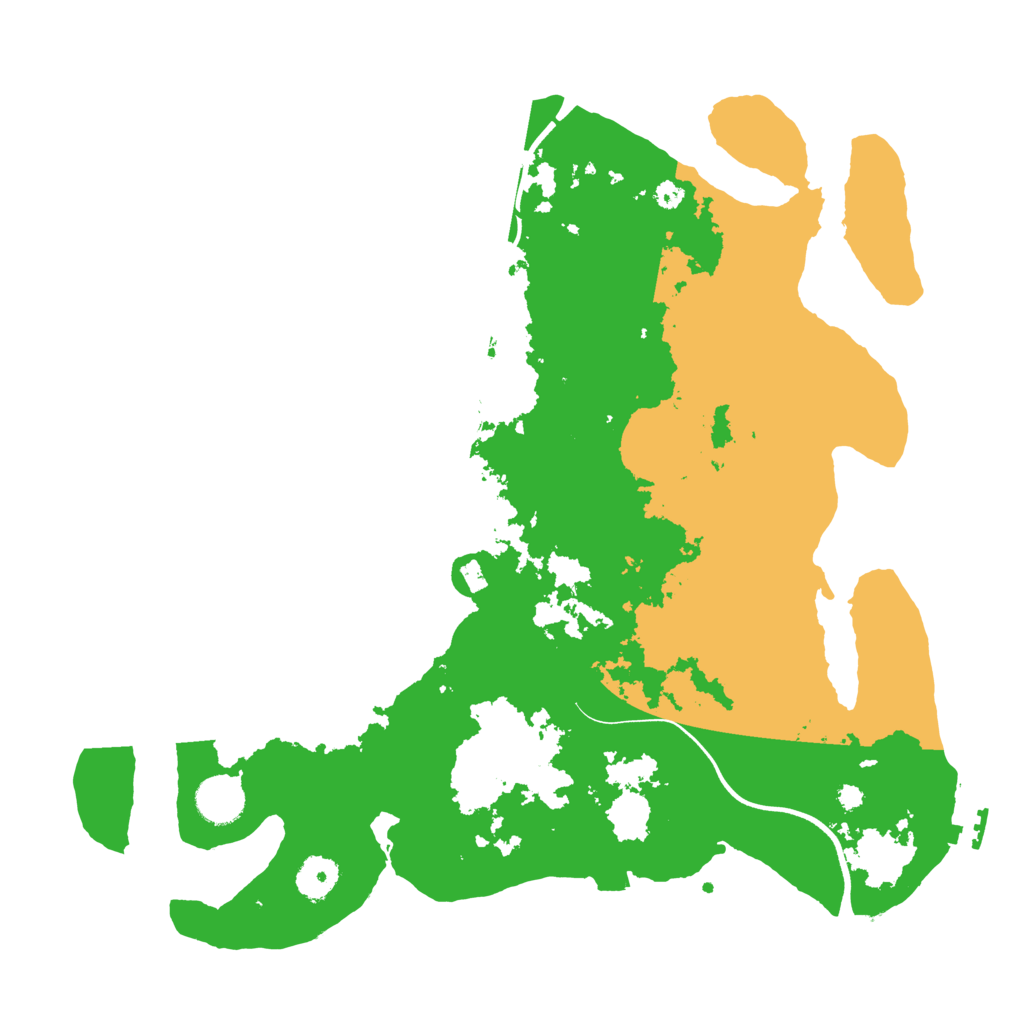 Biome Rust Map: Procedural Map, Size: 3700, Seed: 167895419