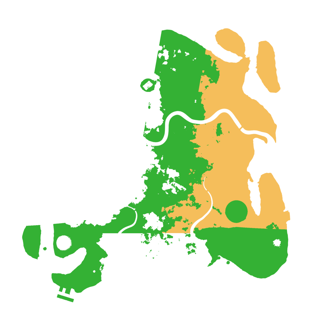 Biome Rust Map: Procedural Map, Size: 3700, Seed: 167895419