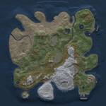 Thumbnail Rust Map: Procedural Map, Size: 3250, Seed: 1529773504, 12 Monuments