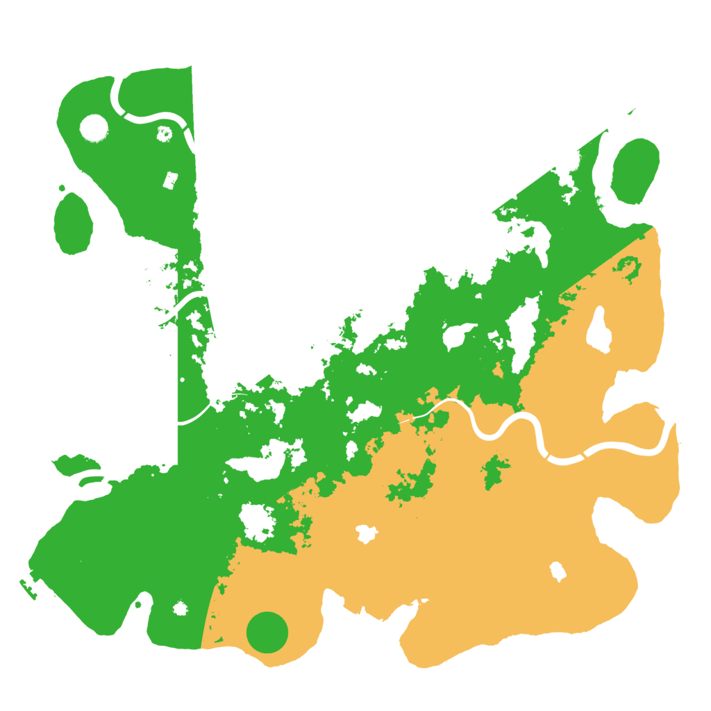Biome Rust Map: Procedural Map, Size: 4500, Seed: 244422458