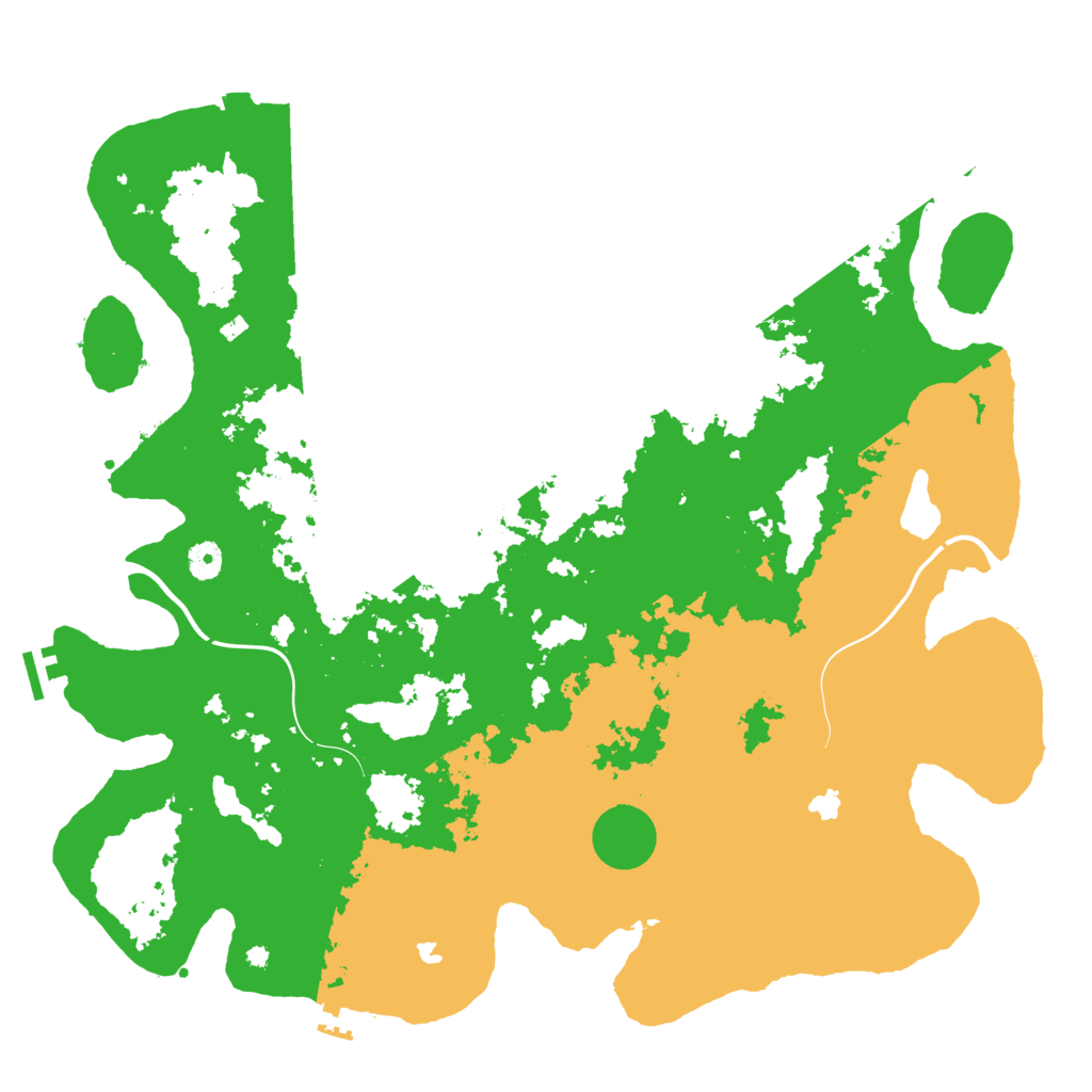 Biome Rust Map: Procedural Map, Size: 4500, Seed: 244422458
