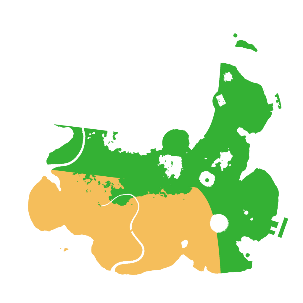 Biome Rust Map: Procedural Map, Size: 3000, Seed: 520255916