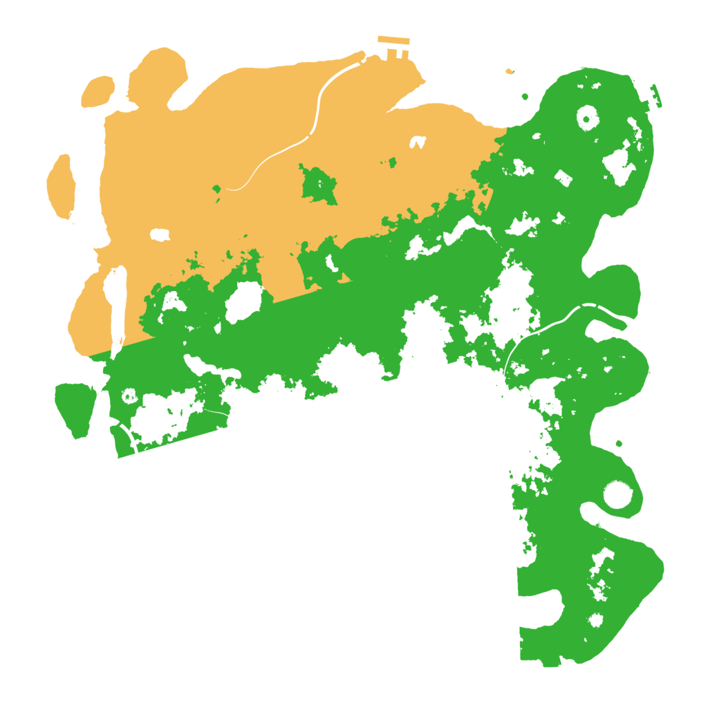 Biome Rust Map: Procedural Map, Size: 4500, Seed: 342290892