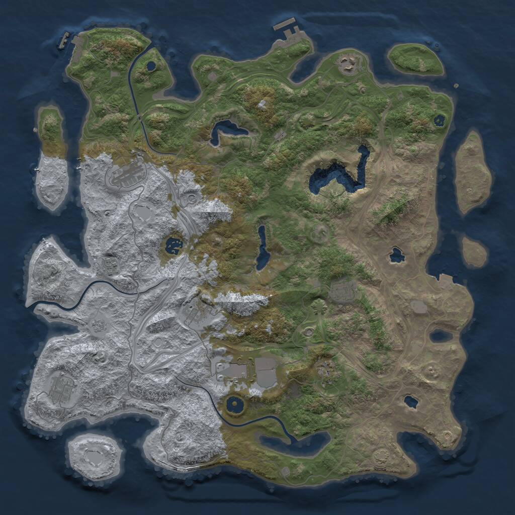 Rust Map: Procedural Map, Size: 4500, Seed: 1771933798, 15 Monuments