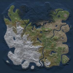Thumbnail Rust Map: Procedural Map, Size: 4500, Seed: 219814870, 16 Monuments