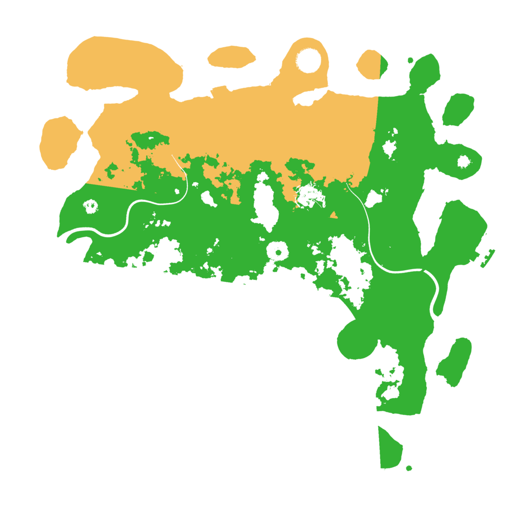 Biome Rust Map: Procedural Map, Size: 3700, Seed: 1279661422