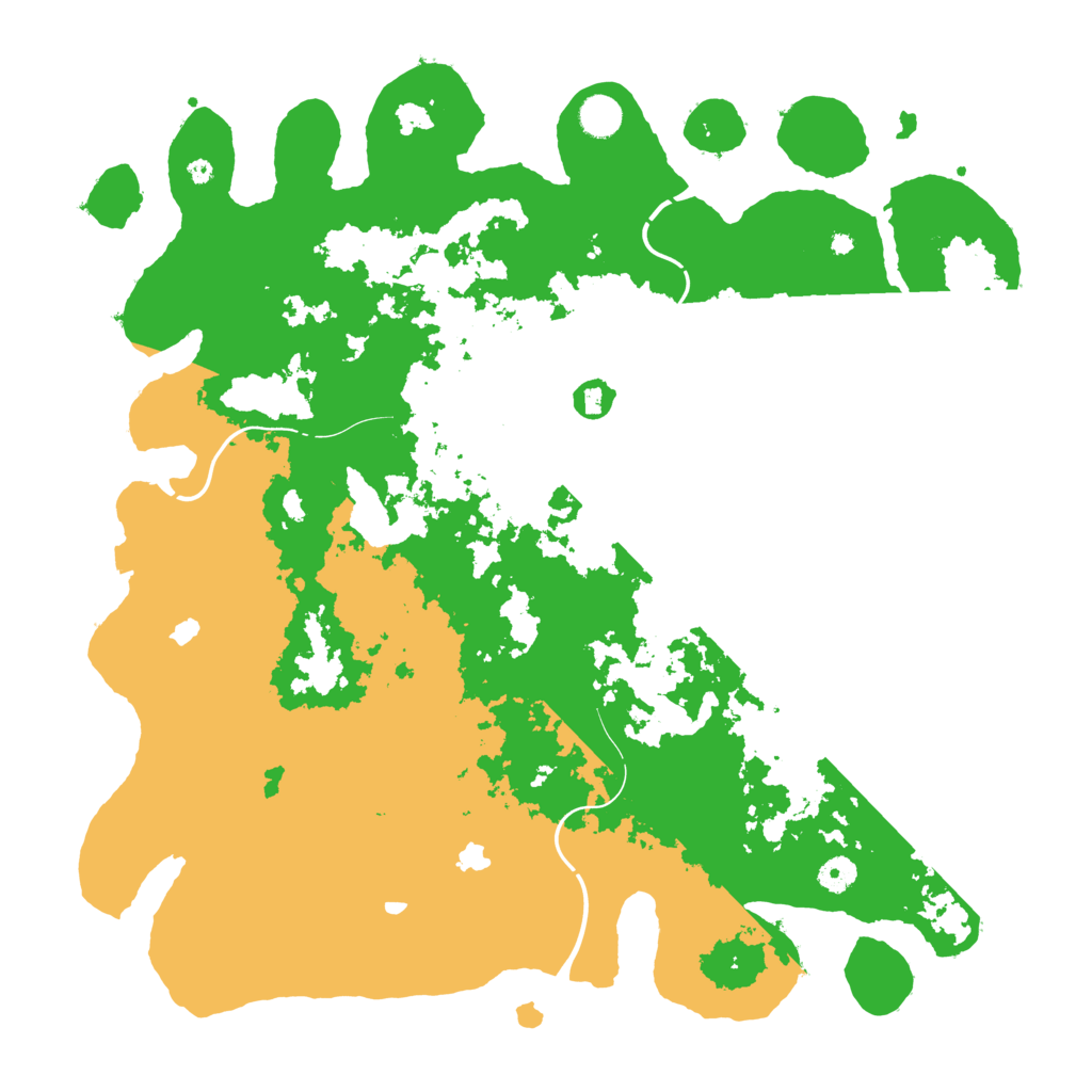 Biome Rust Map: Procedural Map, Size: 4500, Seed: 91731333