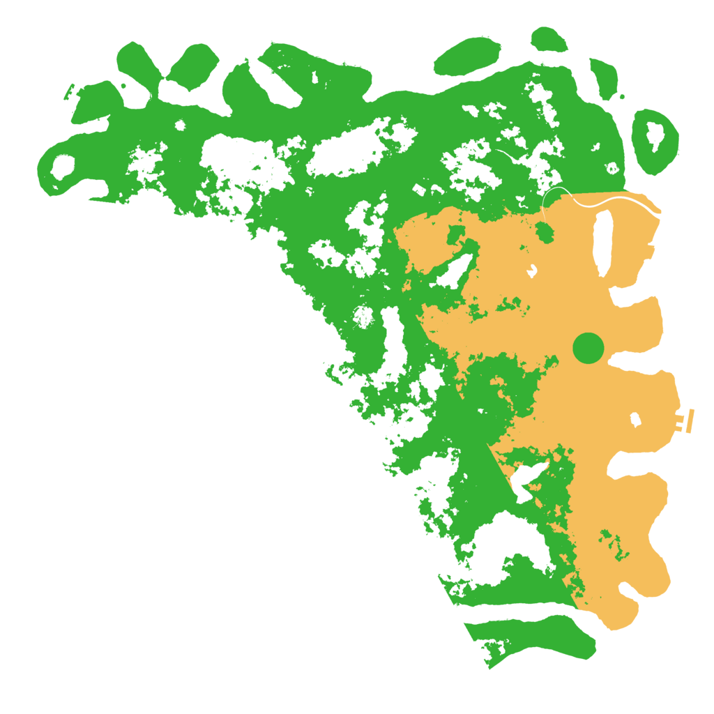 Biome Rust Map: Procedural Map, Size: 6000, Seed: 17854568