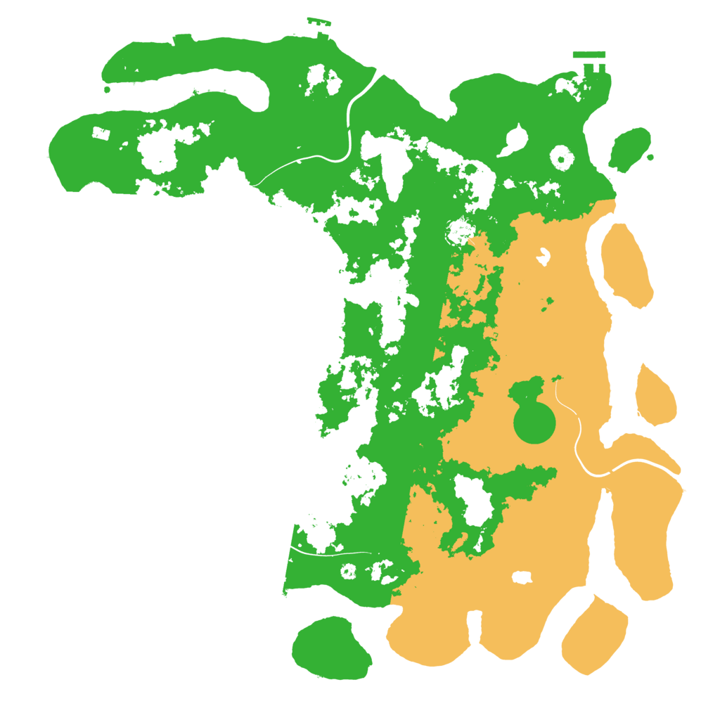 Biome Rust Map: Procedural Map, Size: 4500, Seed: 12541