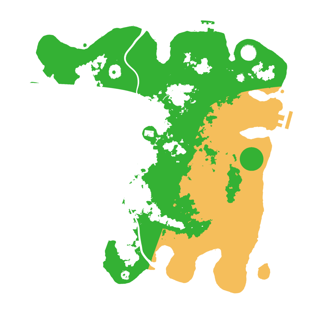 Biome Rust Map: Procedural Map, Size: 3500, Seed: 1775306173