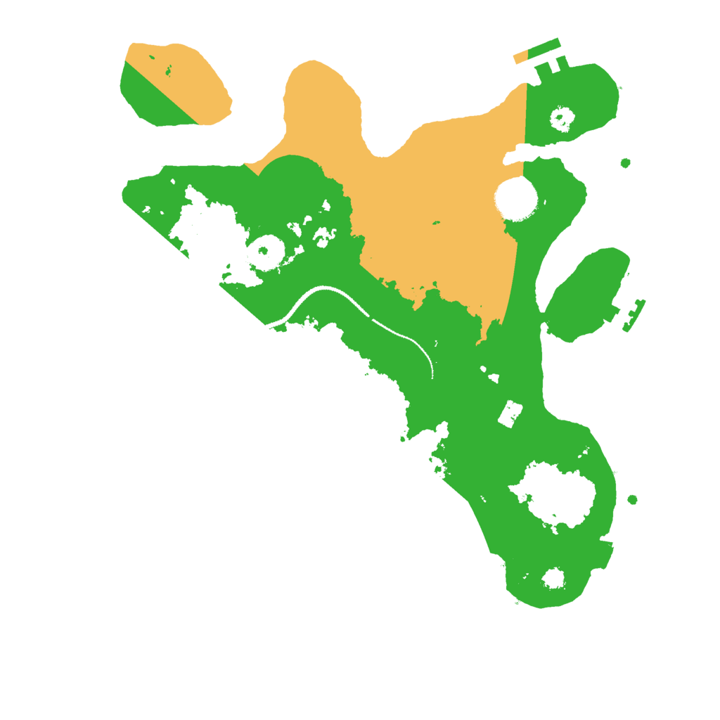 Biome Rust Map: Procedural Map, Size: 3000, Seed: 68649