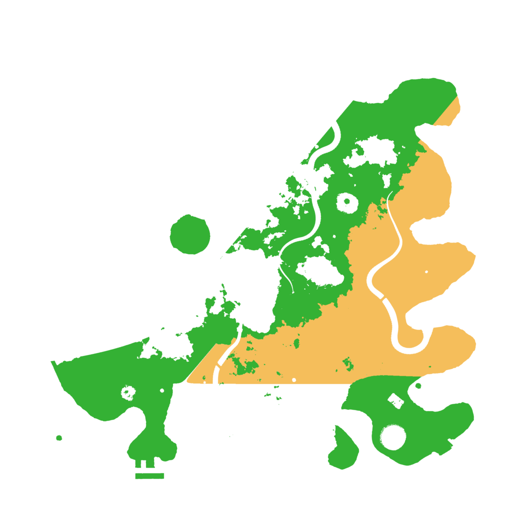 Biome Rust Map: Procedural Map, Size: 3600, Seed: 574869