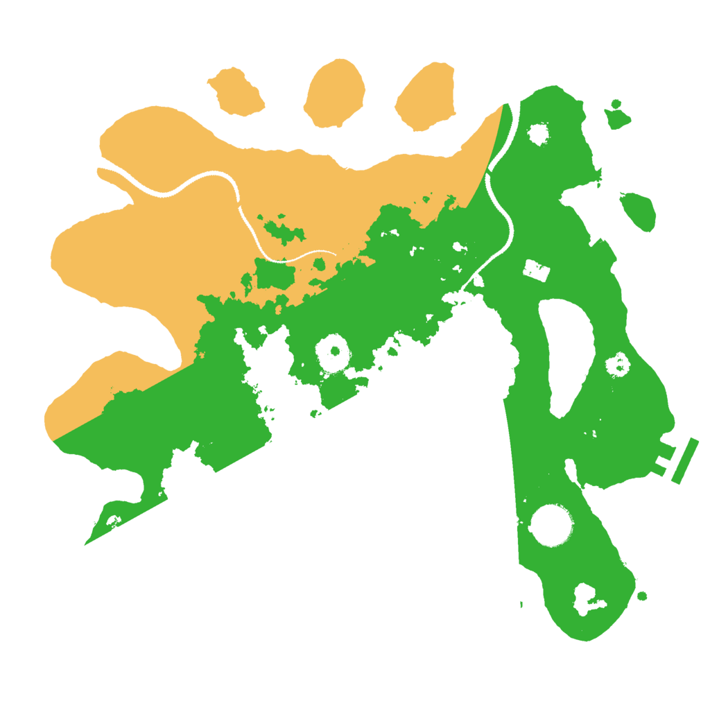Biome Rust Map: Procedural Map, Size: 3000, Seed: 46535