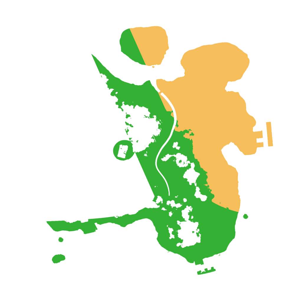 Biome Rust Map: Procedural Map, Size: 2500, Seed: 1449691157