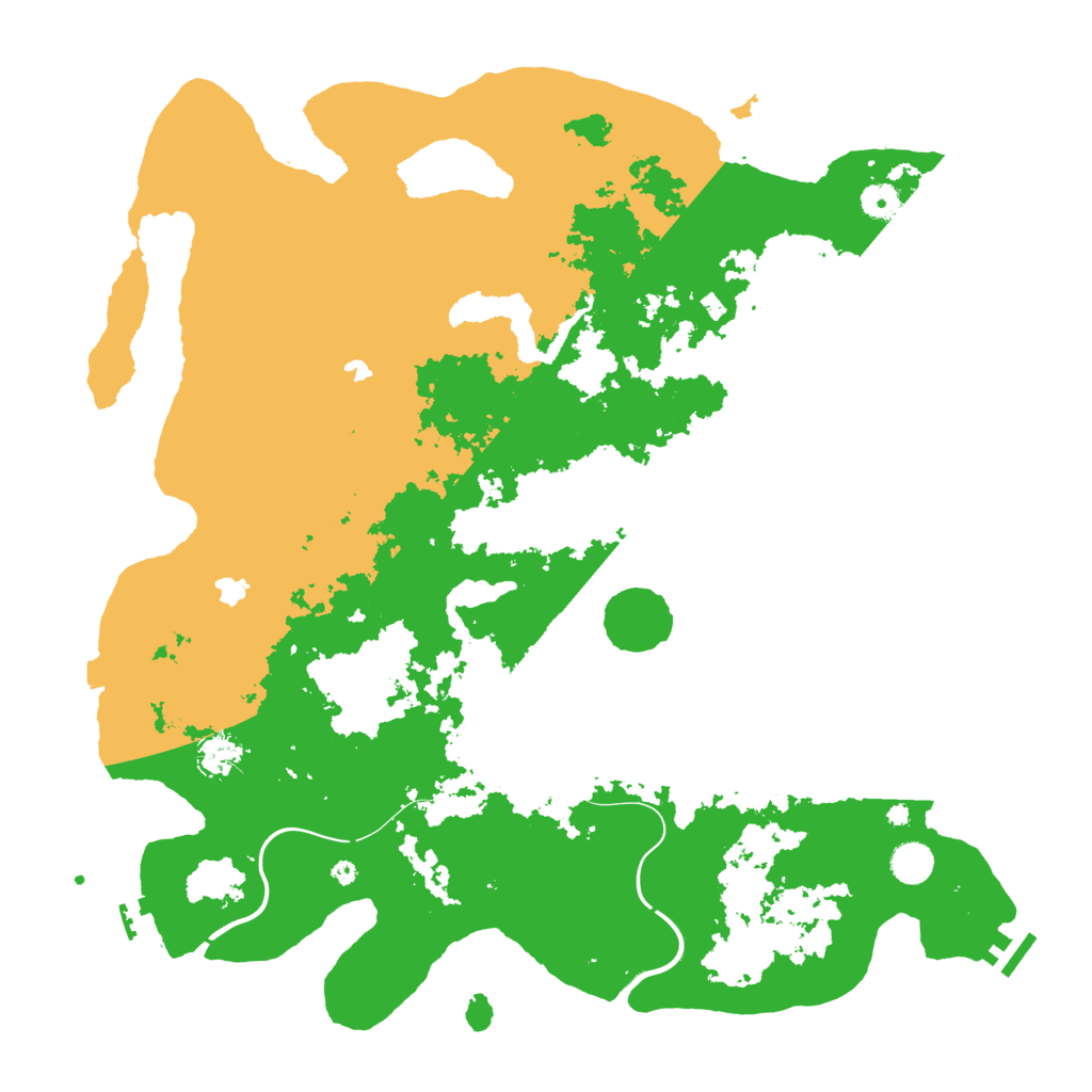 Biome Rust Map: Procedural Map, Size: 4500, Seed: 505455667