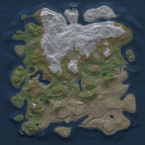 Thumbnail Rust Map: Procedural Map, Size: 4250, Seed: 200984806, 14 Monuments