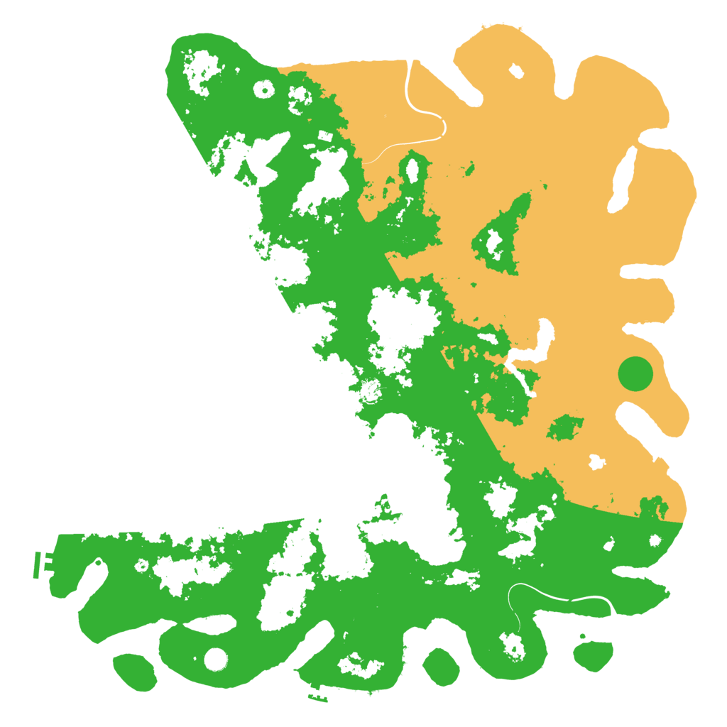 Biome Rust Map: Procedural Map, Size: 5500, Seed: 1268386497