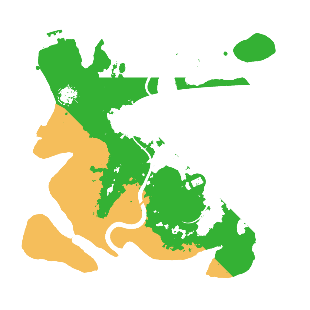Biome Rust Map: Procedural Map, Size: 3000, Seed: 1003218699