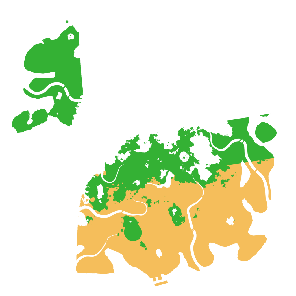 Biome Rust Map: Procedural Map, Size: 4500, Seed: 48288325