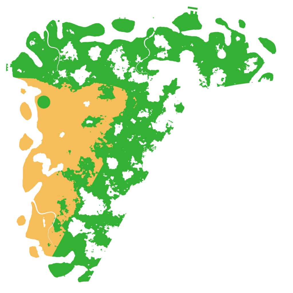 Biome Rust Map: Procedural Map, Size: 6000, Seed: 1281195481