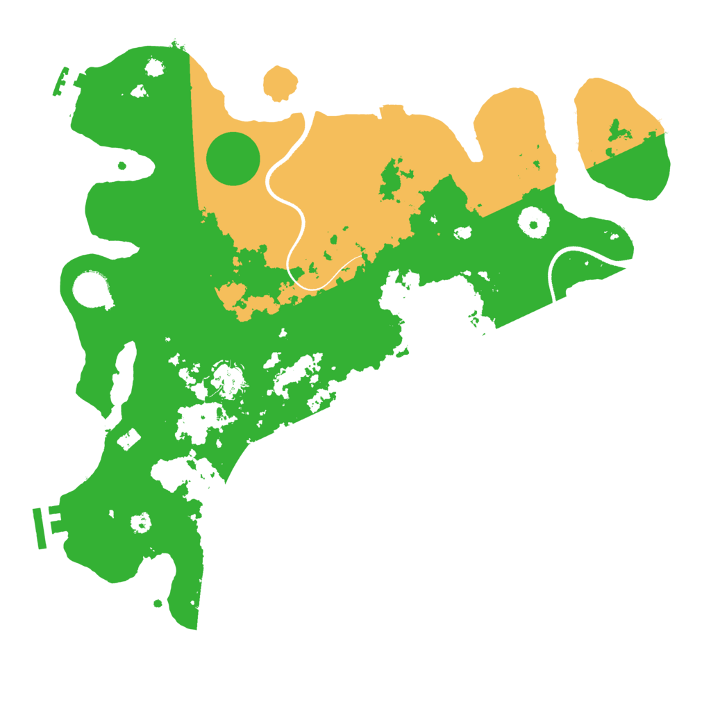 Biome Rust Map: Procedural Map, Size: 3500, Seed: 153383710