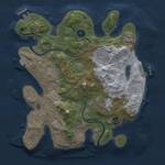 Thumbnail Rust Map: Procedural Map, Size: 3000, Seed: 1925888112, 11 Monuments