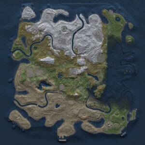 Thumbnail Rust Map: Procedural Map, Size: 4250, Seed: 1313135979, 16 Monuments