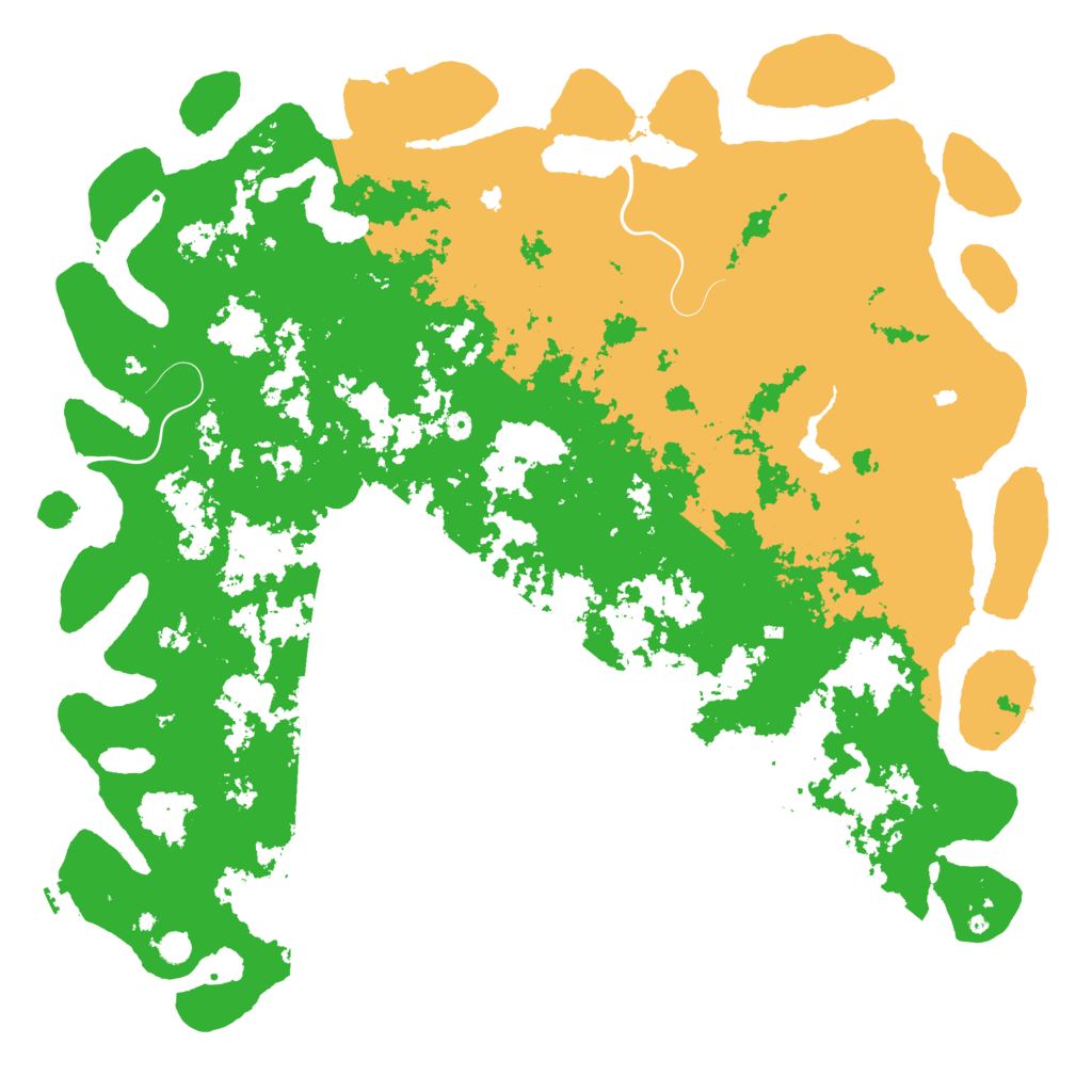 Biome Rust Map: Procedural Map, Size: 6000, Seed: 1231257723