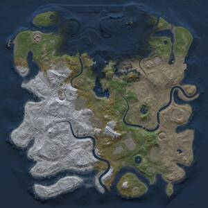 Thumbnail Rust Map: Procedural Map, Size: 4250, Seed: 867507665, 17 Monuments